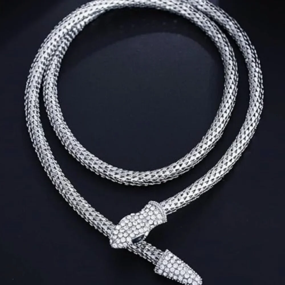 NEW! Zara Silver Bendable Snake Choker Necklace